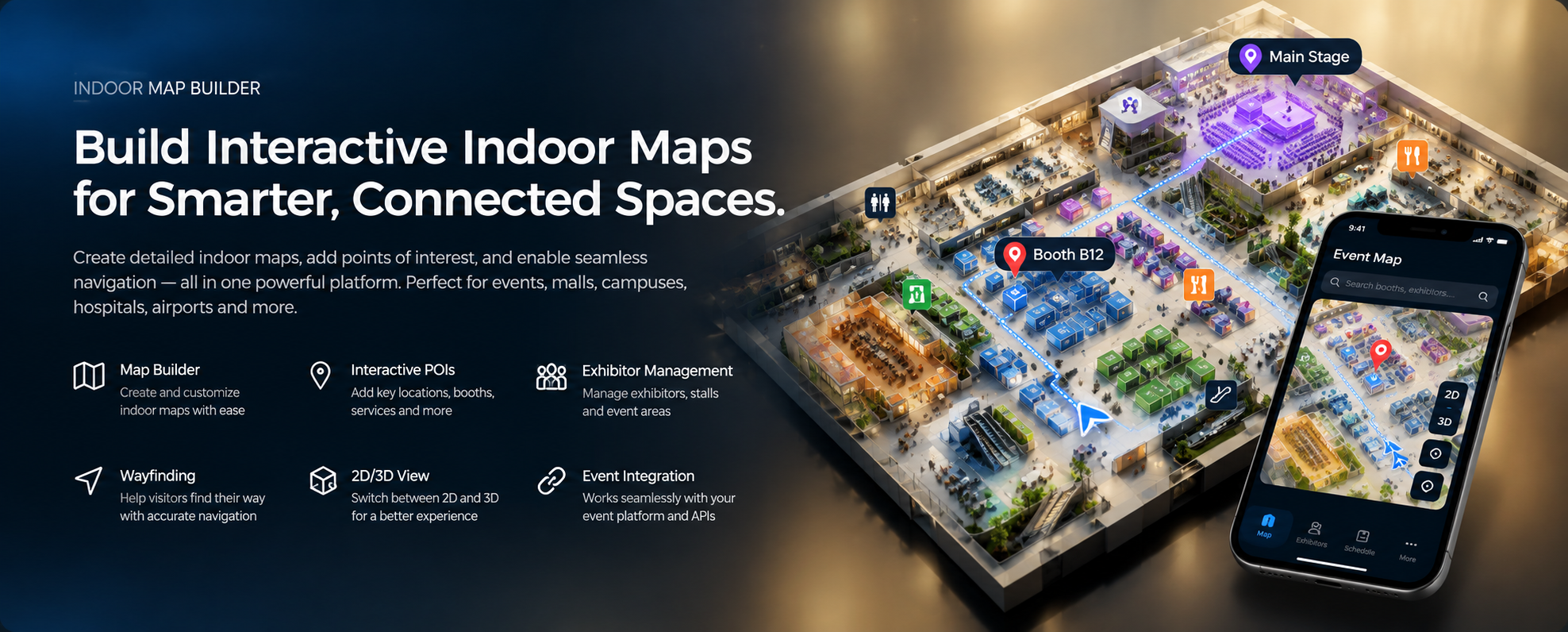 Interactive indoor map platform showcase